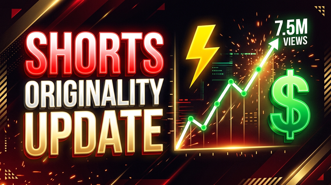YouTube’s Major Originality Update: How to Fix Low Shorts Views & Maximize Ad Revenue